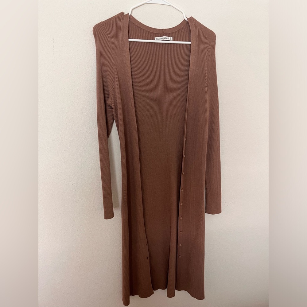 Abercrombie & Fitch Brown Cardigan